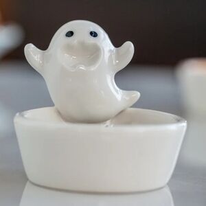 Playful Ghost Ceramic Trinket